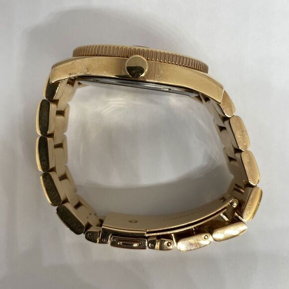 Fossil ES3587 Women Gold Stainless Steel Rose Gold Analog Dial Wrist Watch GE410 - Picture 11 of 12